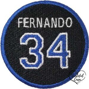 Full Coverage - Fernando Valenzuela 34 Memorial Patch Inspired Iron-on